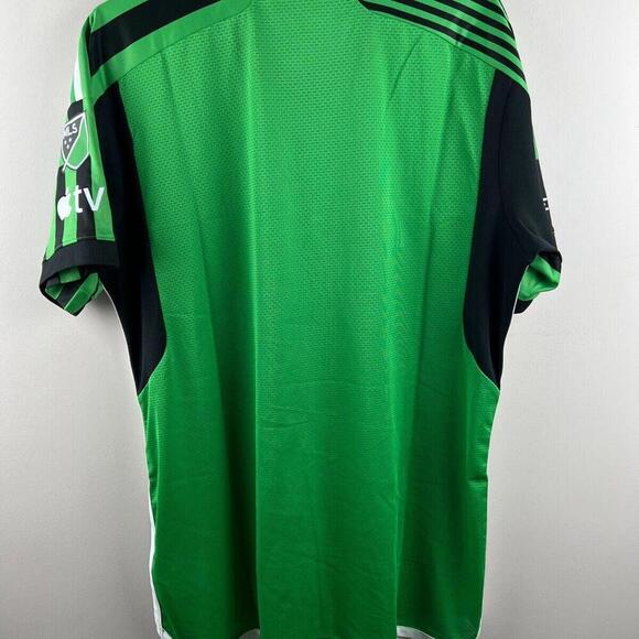 2023/24 Adidas Aeroready Austin FC MLS Soccer Jersey Mens L  Yeti Green & Black - Picture 2 of 9